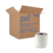 Scott Essential Center Pull Paper Towels, 1 Ply, 700 Sheets, 700 ft; 12", White 01032